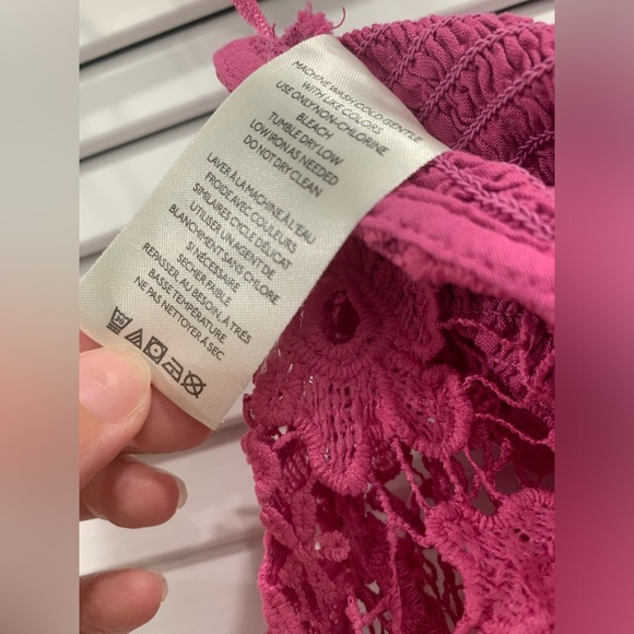 NWOT Free People Seychelles Pink Envy lace halter top size Small MSRP $98 - Picture 6 of 7